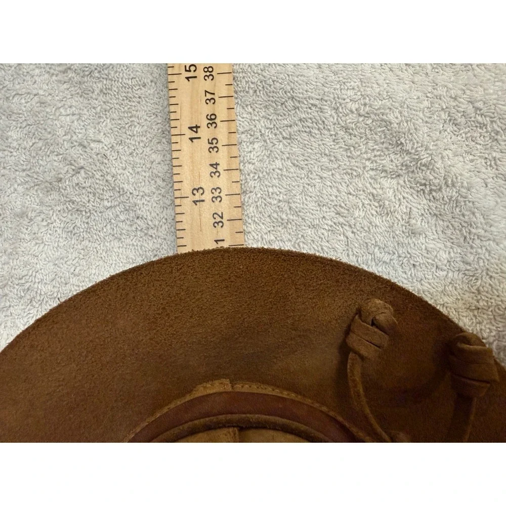 Kreeger & Son Ltd Vintage Brown Suede Leather Hat Bernhard Gunther Winfield M